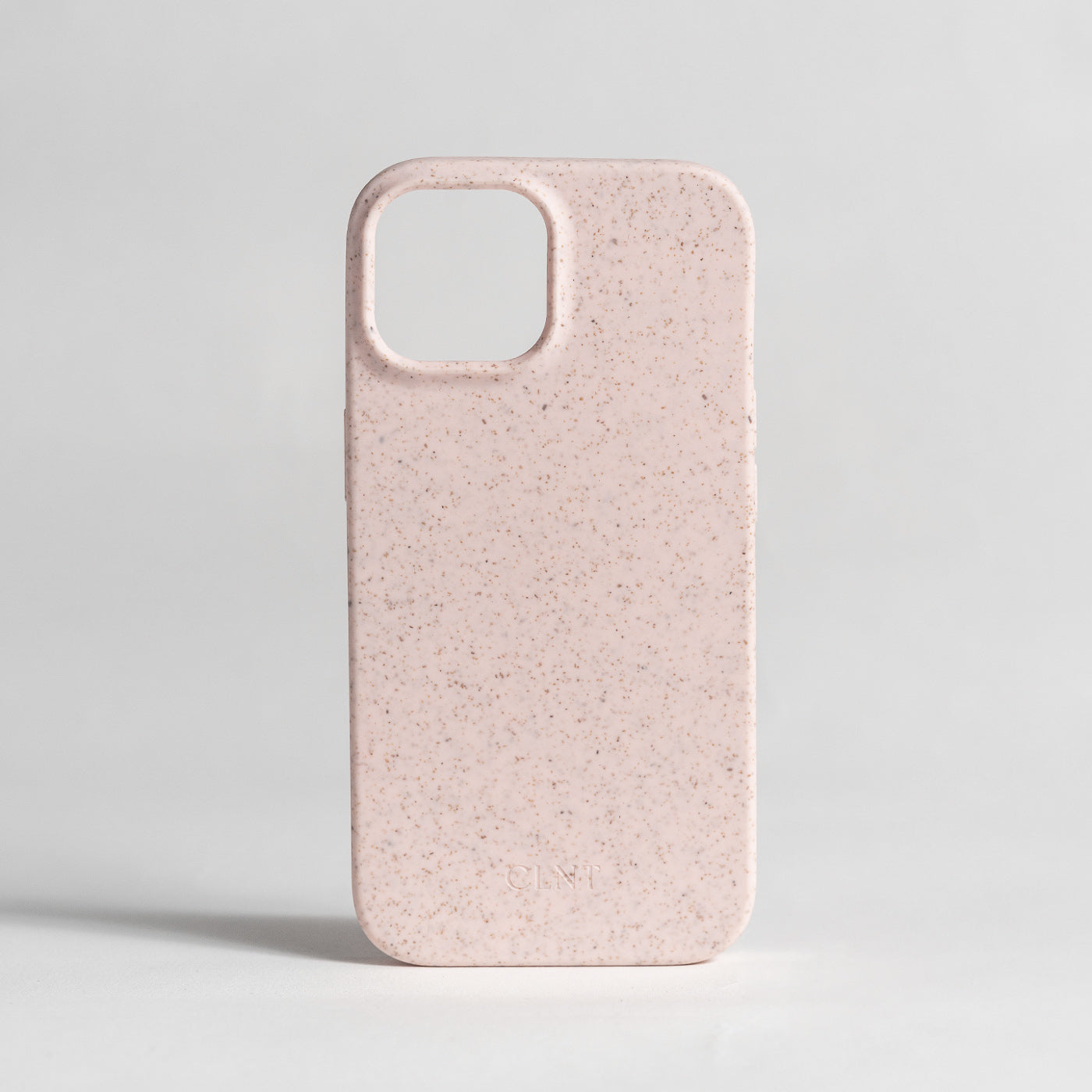 Rosa mobildeksel fra clnt som viser dekselet uten iphone